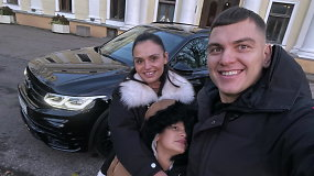 R.Mackevičius su šeima išbandė naująjį „Volkswagen Tiguan“