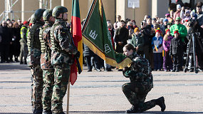 Naujųjų Lietuvos šaulių sąjungos narių priesaikos ceremonija Nepriklausomybės aikštėje
