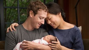 Gimus dukrai M.Zuckerbergas pažadėjo labdarai paaukoti 99 proc. „Facebook“ akcijų