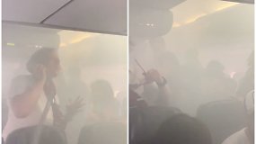 Lėktuvo keleiviai išgyveno tikrą siaubą: saloną ir pilotų kabiną užtvindė tiršti dūmai