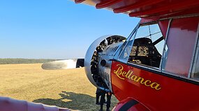 &bdquo;Kylam&ldquo;: legendinė &bdquo;Bellanca&ldquo; pakilo naujiems skrydžiams