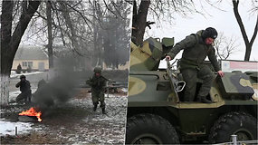 Įtampa prie Ukrainos sienos: Rusija vykdo karines pratybas