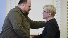 Ministrė Pirmininkė susitiko su Ukrainos Auk&scaron;čiausiosios Rados pirmininku