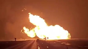 Pasvalio rajone sprogo dujotiekis: liepsnos stulpas – 50 metrų