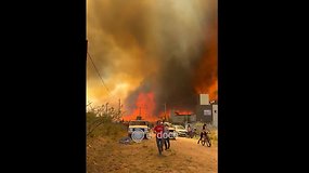 Argentinoje - apokaliptiniai gaisro vaizdai