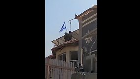 IDF kariai iškėlė Izraelio vėliavą Gazoje
