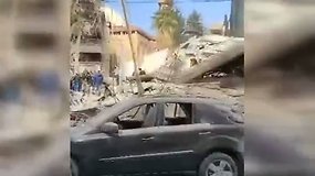 Irano smūgis Damaske: nukentėjo Irano ir Sirijos pajėgų kariai