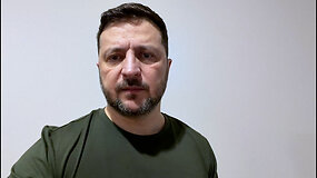 Zelenskis sprogimą Lvive pavadino &bdquo;cini&scaron;ku ir žiauriu&ldquo; Rusijos i&scaron;puoliu