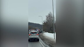 Dėl avarijos Kaune uždaryta Panerių gatvė