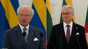 Gitano Nausėdos ir &Scaron;vedijos karaliaus Karlo XVI Gustavo pasisakymai