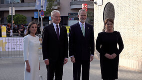 Gitanas Nausėda Barselonoje dalyvauja &Scaron;v. &Scaron;eimos bazilikos bok&scaron;to atidarymo i&scaron;kilmėse