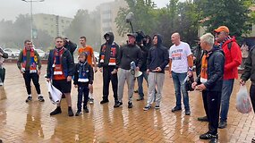 Futbolo klubo &bdquo;Banga&ldquo; protestas