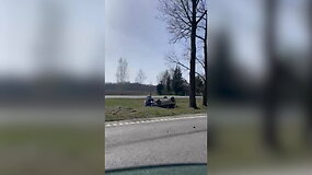Avarija kelyje Klaipėda-Liepoja