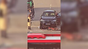 Vilniuje BMW partrenkė dviratininkę
