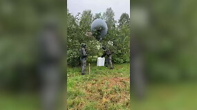 VSAT dalijasi vaizdais i&scaron; oro balionų su kontrabanda perėmimo operacijų
