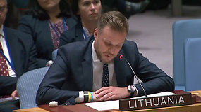 JT Saugumo Taryboje – ministro G.Landsbergio pasisakymas Baltijos šalių vardu