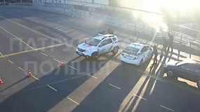 Į orą šaudę Ukrainos policininkai numušė Kyjivą atakavusį droną