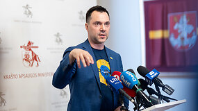 Oleksijaus Arestovyčiaus spaudos konferencija