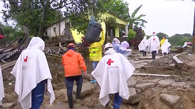 Kolumbijos šiaurėje žemės nuošliaužos sugriovė mažiausiai 70 namų