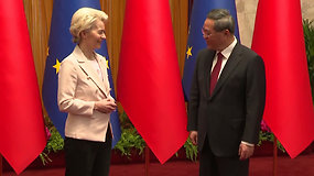 EK pirmininkė vieši Pekine: siekia atgrasyti Kiniją nuo paramos Rusijai