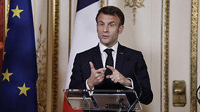 E.Macronas: Prancūzija pasisako už status quo Taivane, nebus JAV vasalu
