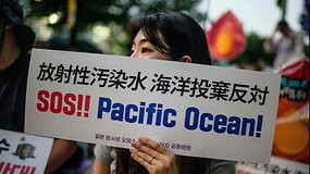 Pietų Korėjoje pyktis dėl sprendimo išleisti vandenį iš Fukušimos AE