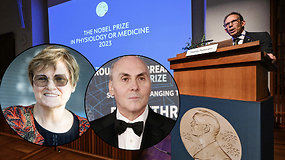 Nobelio medicinos premijos – už atradimus, padėjusius sukurti COVID-19 vakcinas