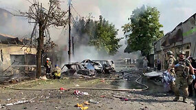Dar vienas i&scaron;puolis prie&scaron; civilius: rusų nusitaikė į centrinę Kostiantynivkos turgavietę