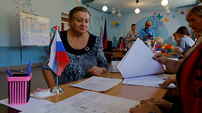 Okupuotose Ukrainos teritorijose rusai surengė rinkimus: siekia kurti stabilumo iliuziją