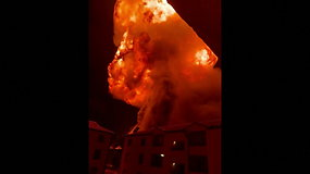 Užfiksuota sprogimo Kenijoje akimirka: į dangų šovė ugnies kamuolys