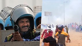 Į Indijos ūkininkus paleistos ašarinės dujos – protestavo dėl pasėlių kainų