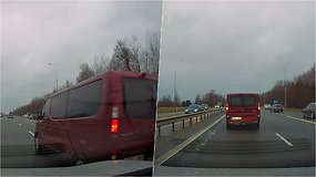 Kelių erelis vos nesukėlė eismo įvykio – kelyje Jonava-Kaunas fiksuotas grubus KET pažeidimas