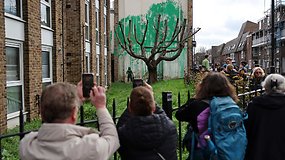 Londone išniro naujas Banksy darbas: užsislaptinęs kūrėjas pripažino, kad tai – jo darbas