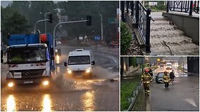 Lenkijos pietus užpylė vanduo: Bielsko Biala gatvės virto upėmis, išsiliejo užtvankos