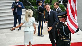 Europos lyderiai atvyksta į Baltuosius rūmus susitikimui su Donaldu Trumpu
