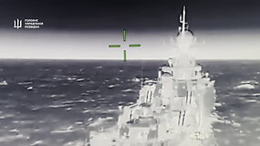 Ukrainos dronai atakavo Rusijos raketinį laivą Azovo jūroje