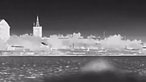 Ukrainos karinė žvalgyba pademonstravo taiklų smūgį Rusijos kateriui Kryme