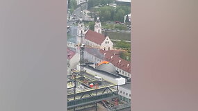 Vilniuje užsidegė planetariumas