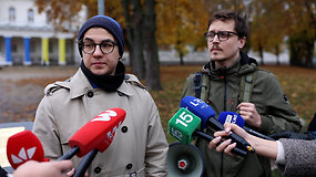 Protestas prie&scaron; Robertą Kauną: &bdquo;Jis neturi tinkamų kompetencijų&ldquo;