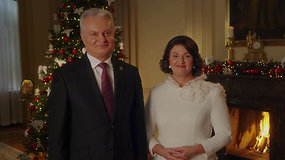 Prezidento Gitano Nausėdos ir pirmosios ponios Dianos Nausėdienės Kalėdinis sveikinimas