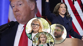 D.Trumpas ar K.Harris: ką pasirinko praeiviai Vilniuje?