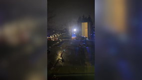 Video: ugniagesiai skubėjo gesinti gaisro Vilniaus ligoninėje