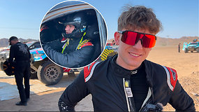 Jurkevičius ir Paliukėnas ištestavo automobilį Dakaro ralio trasoje