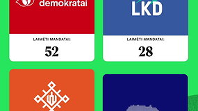 Trumpai ir ai&scaron;kiai: kiek mandatų i&scaron;kovojo partijos po Seimo rinkimų II turo?
