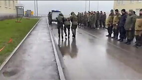 Rusijoje demonstratyviai sulaikyti du kariai, atsisakę vykti į karą