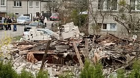 Garliavoje, Kauno rajone, sprogo ir sugriuvo namas