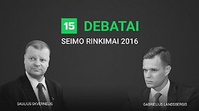15min debatai: Gabrielius Landsbergis prieš Saulių Skvernelį