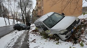 Neatidi vairuotoja Vilniaus centre sukėlė avariją