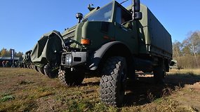 Iš arti: Lietuvos kariuomenės padidinto pravažumo sunkvežimis „Unimog 5000“