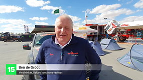 Dakaro automobiliai: Ben de Groot seka savo komandą galingu „Ford Raptor“